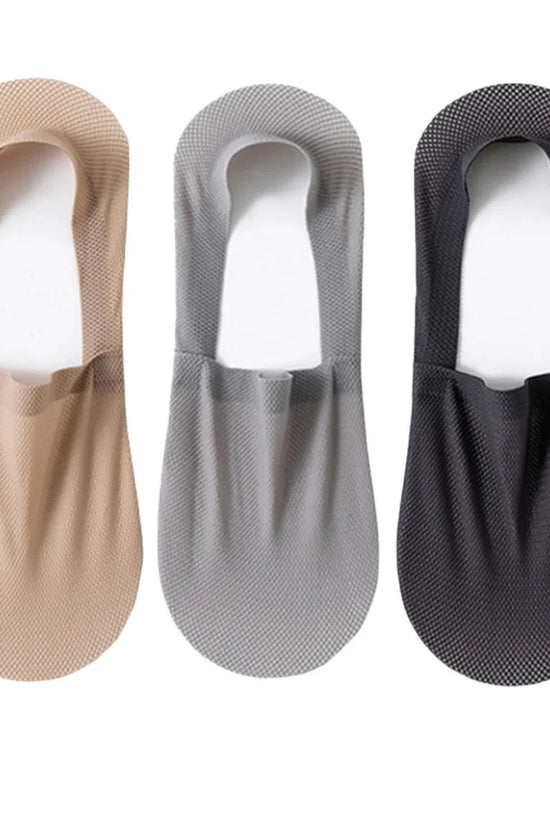 3-Pack Invisible Boat Socks – Breathable Low-Cut Socks 
