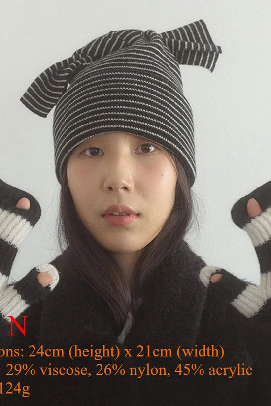 INS Real Fur Wool Winter Hats for Women Sun Animals Cartoon Warm Knit Thick Beanie Cap Solid Cover Head Sombreros De Mujer 