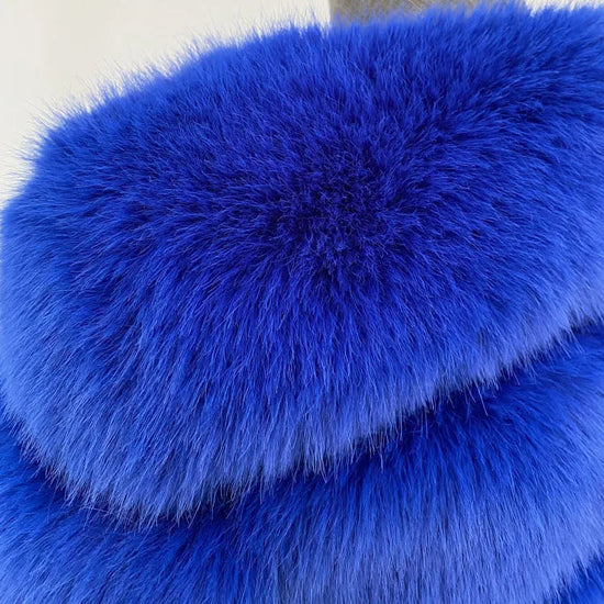 Faux Fur Coat Women Luxury Stand Fur Collar Furry Jacket