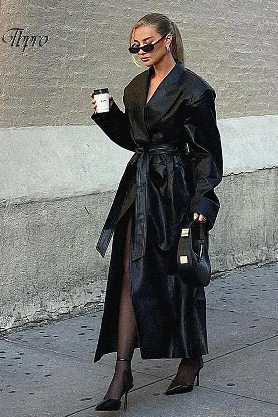 Women Fashion Long Leather Jackets | Diversi Fashion