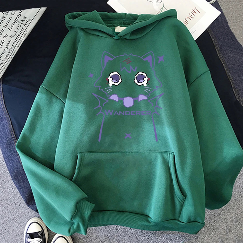 Genshin Impact Scaramouche Cat Hoodie FitiqueFit