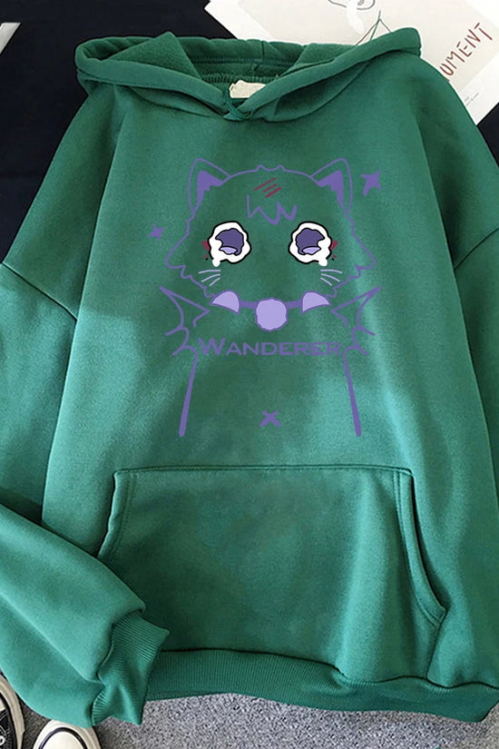 Genshin Impact Scaramouche Cat Hoodie FitiqueFit