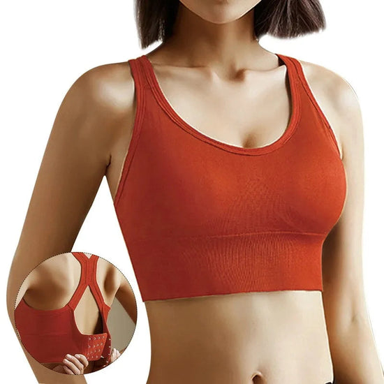 🖤 Women's Hollow Push-Up Sports Bra Tank Top FitiqueFit
