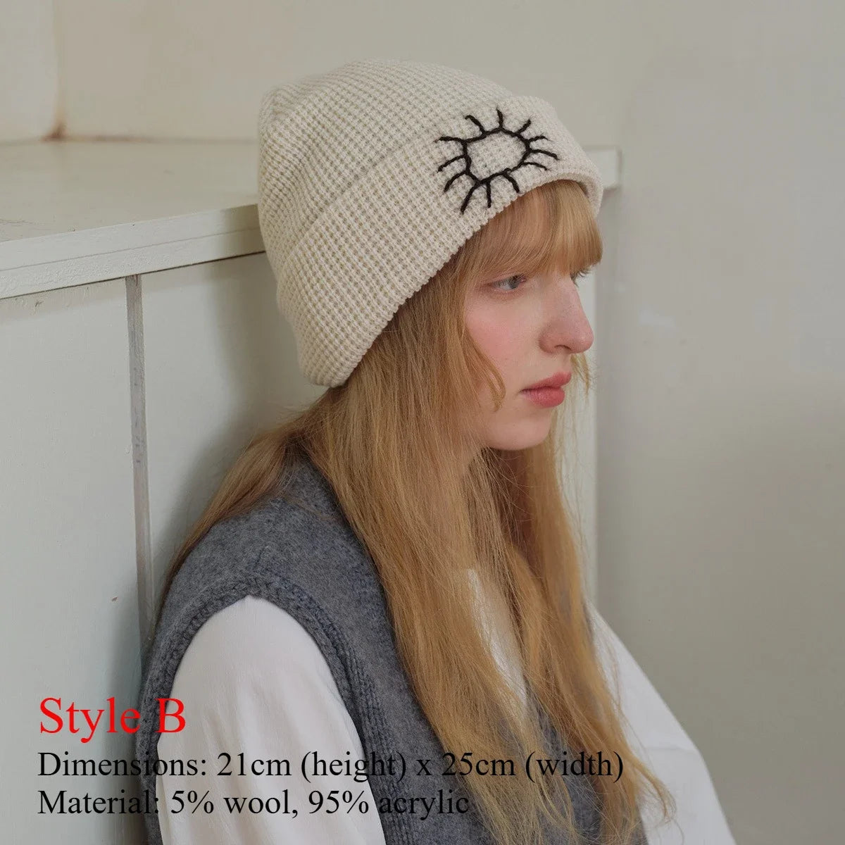 INS Real Fur Wool Winter Hats for Women Sun Animals Cartoon Warm Knit Thick Beanie Cap Solid Cover Head Sombreros De Mujer 