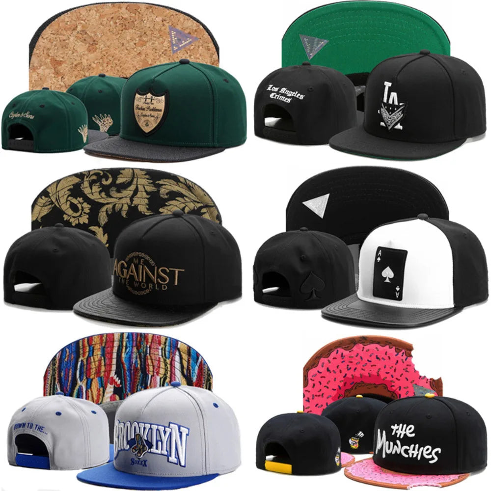 Skull Hand Snapback Hat – Flat Bill Adjustable Baseball Cap FitiqueFit