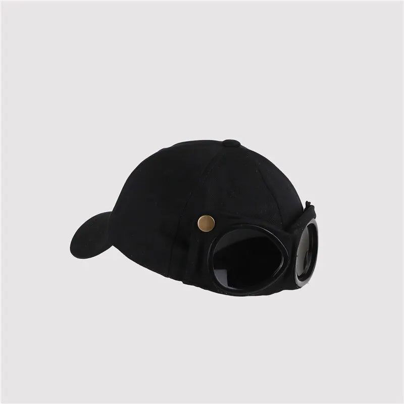 New Aviator Hat Summer Personality Glasses Baseball Cap Female Unisex Sunglasses Male Cap Baseballcap Boys Cap FitiqueFit