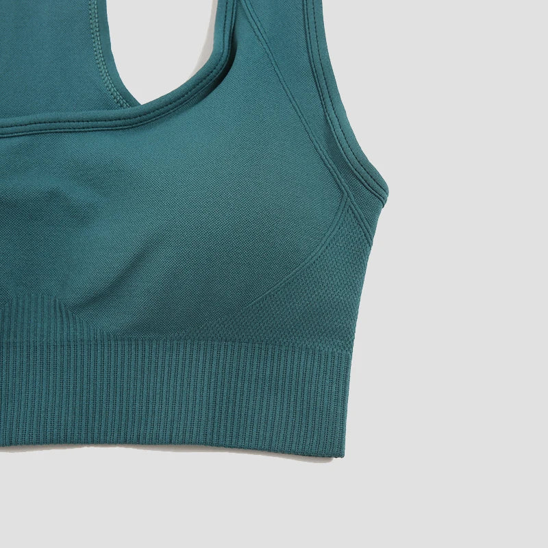 WAREBALL Tank Top Women Female Gym Yoga Bra Padded Sports Bra Removable Workout Push Up Crop Top Fitness Bra Athletic Sportswear FitiqueFit