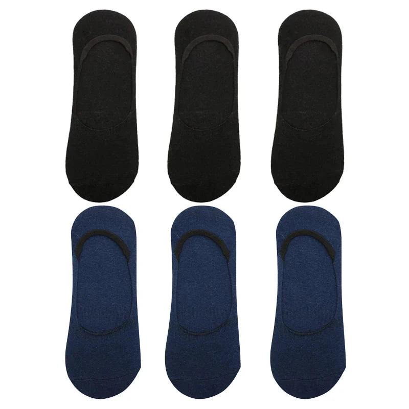 6-Pack Bamboo Invisible Low-Cut Socks | Breathable Boat Socks 
