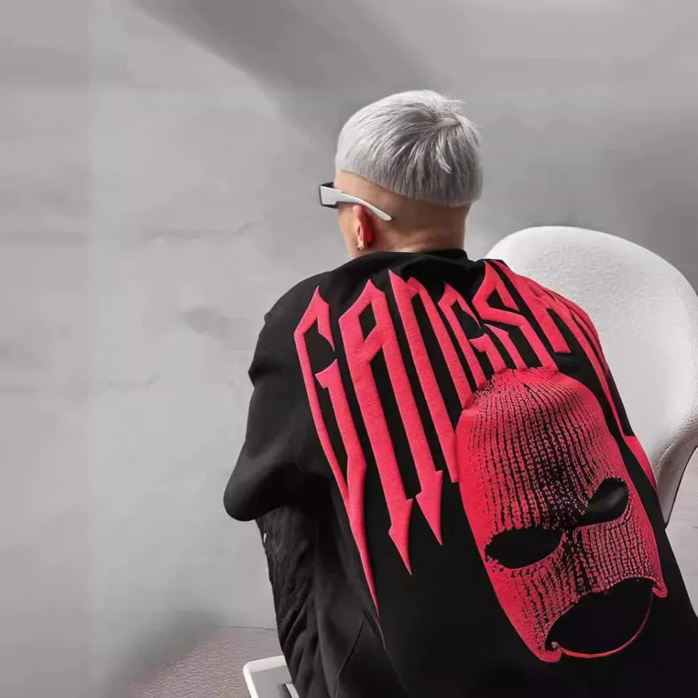 👕 Masked Persona Oversized Harajuku T-Shirt FitiqueFit