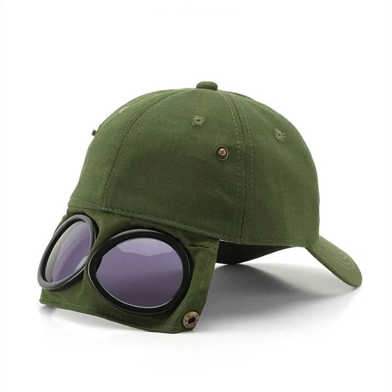 New Aviator Hat Summer Personality Glasses Baseball Cap Female Unisex Sunglasses Male Cap Baseballcap Boys Cap FitiqueFit
