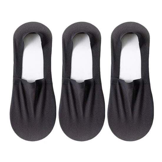 3-Pack Invisible Boat Socks – Breathable Low-Cut Socks 