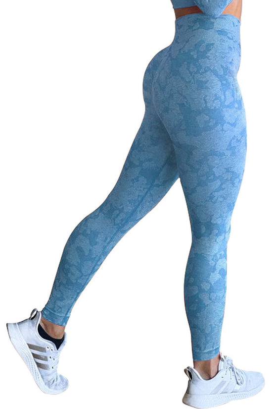 Snowflake Camouflage Seamless Yoga Pants – High Waisted Leggings FitiqueFit
