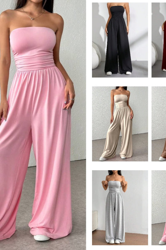 New Casual Versatile High-waisted Pants With A Tube Top 