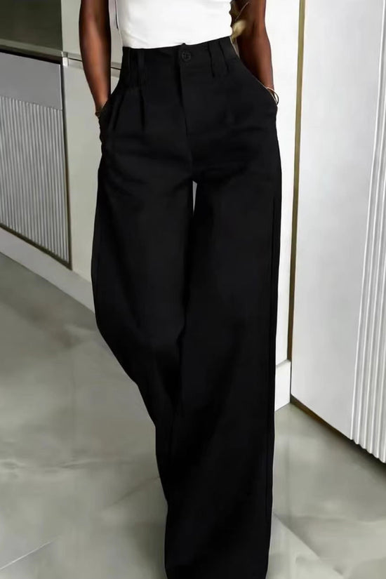 Loose Flowing Figure-flattering Casual Floor-length Pants 