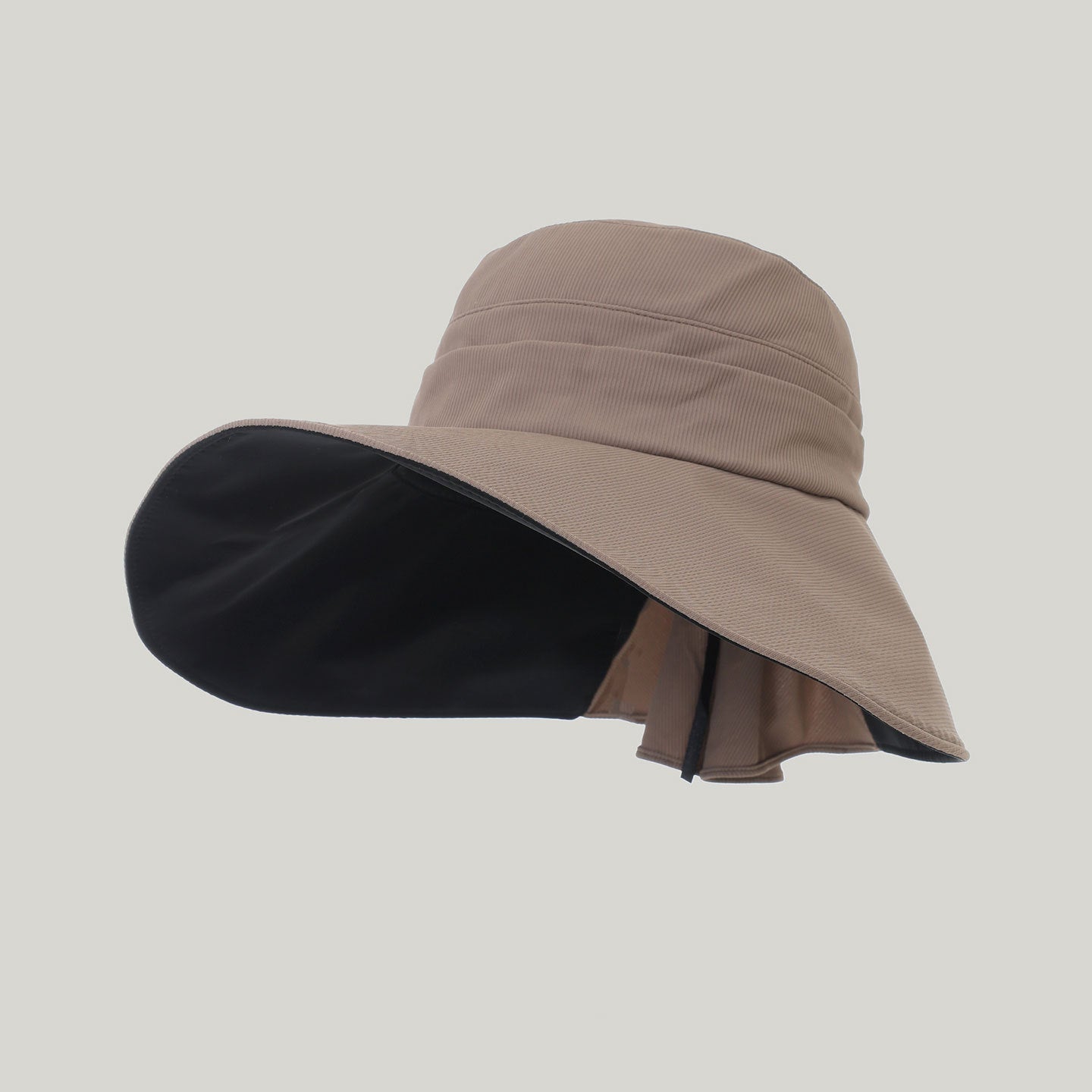 Cross-border Minimalist Light Board Vertical Stripe Wide-brimmed Sun Hat For Daily Outdoor Hiking And Climbing, Sun Protection Hat 