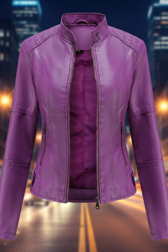 European And American Women's Leather Jackets 