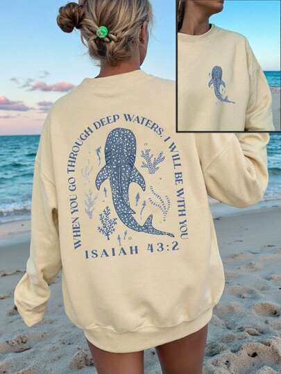 Women's Cute Kitten Graphic Sweatshirt 