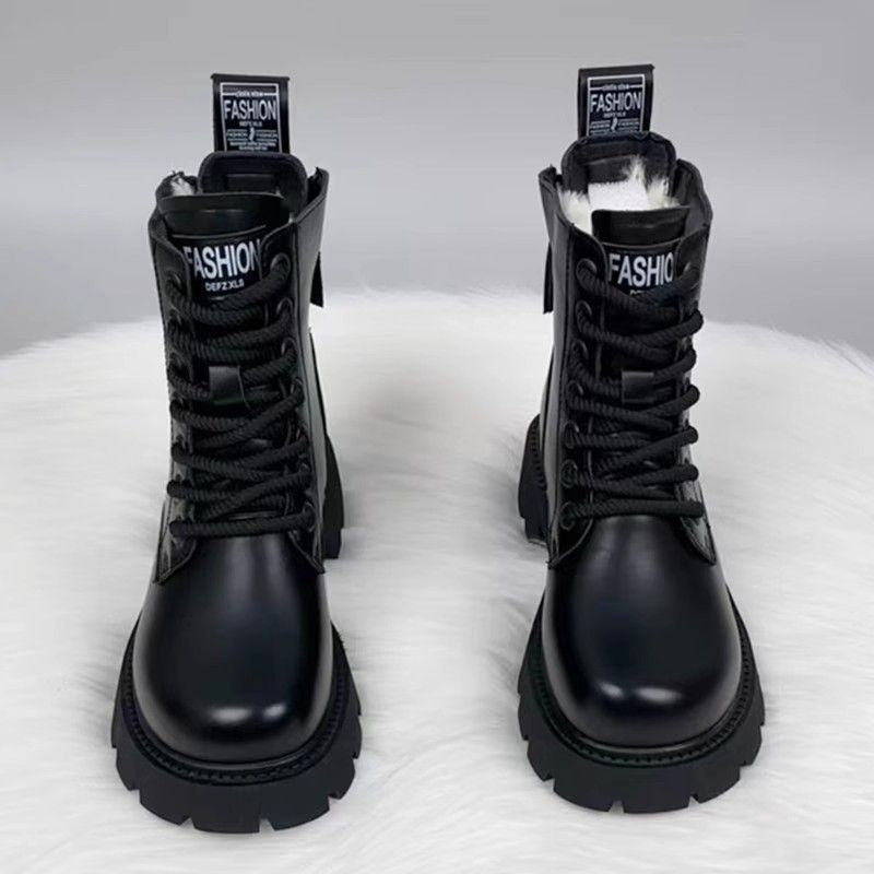 Womens Stylish Padded Insulated Boots With Thick Soles 