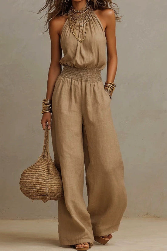 European And American Women's Backless Jumpsuit 