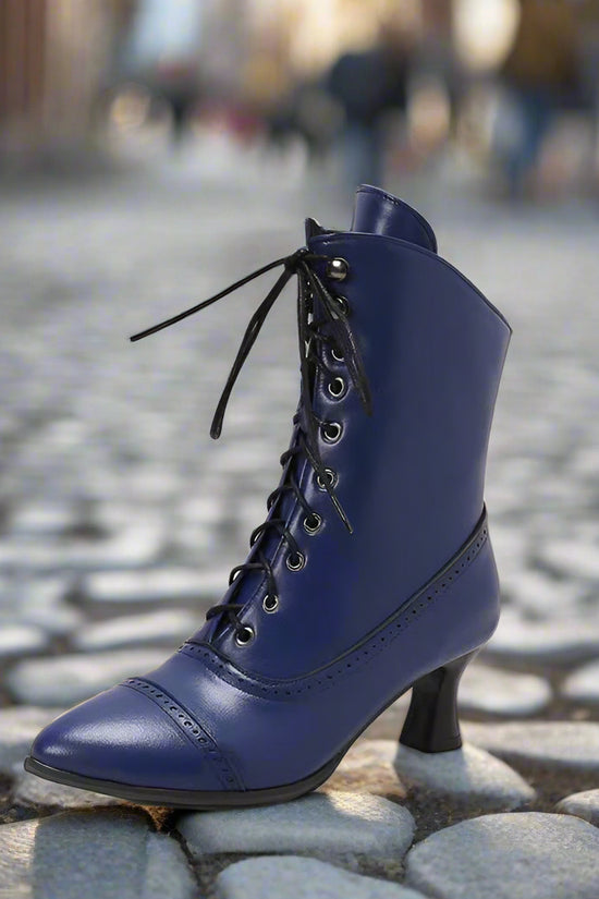 Large Size Women's British-style Martin Wine Glass High Heel Boots Women's Motorcycle Diversi Fashion™