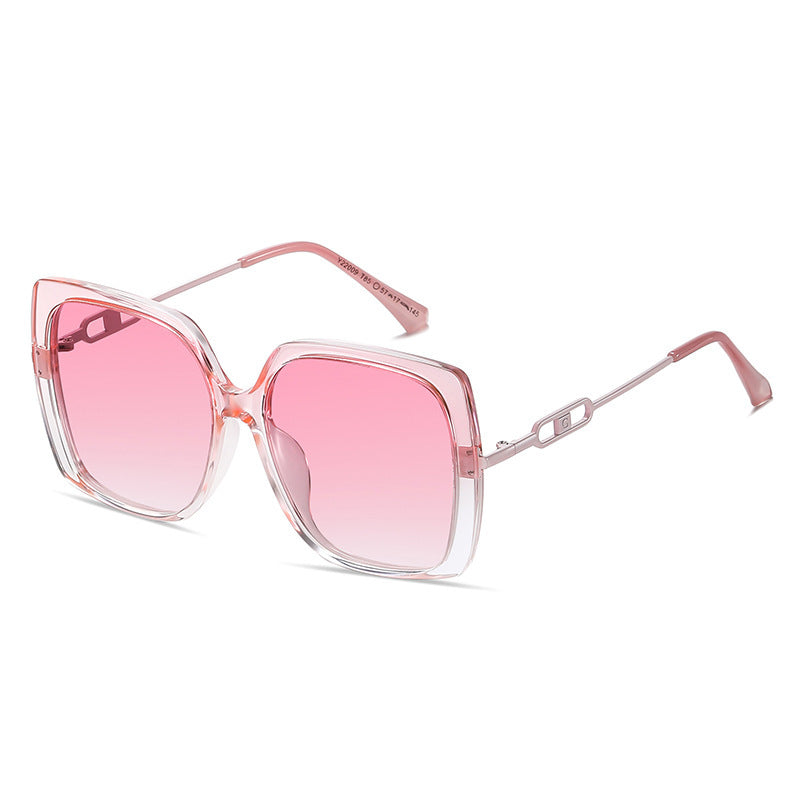 Large Metal Frame Polarized Sunglasses – Oversized Driving Shades