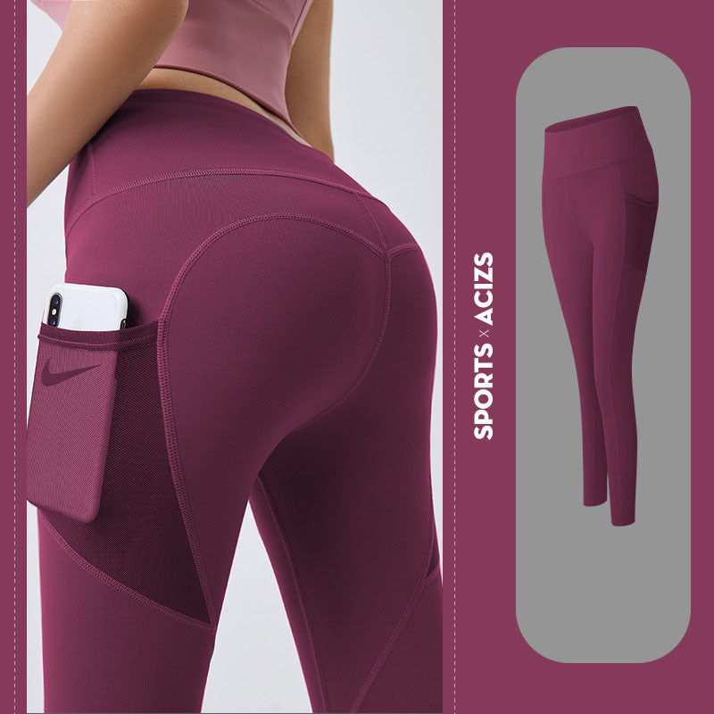 Yoga Pants Women With Pocket Leggings Sport Girl Gym Leggings Women Tummy Control Jogging Tights Female Fitness Pants FitiqueFit