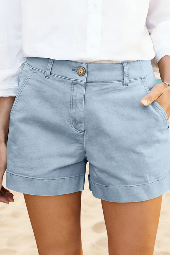 Women's High-Waisted Casual Bermuda Shorts 