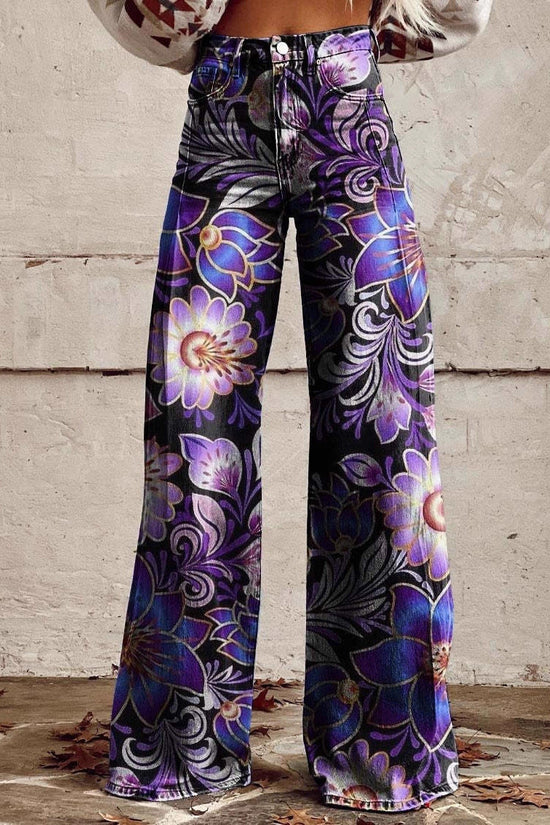 Women's Simple Pants With A Printed Pattern 