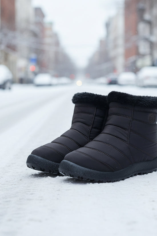 Women’s Thickened Cotton Snow Boots – Waterproof Warm Winter Boots - FitiqueFit