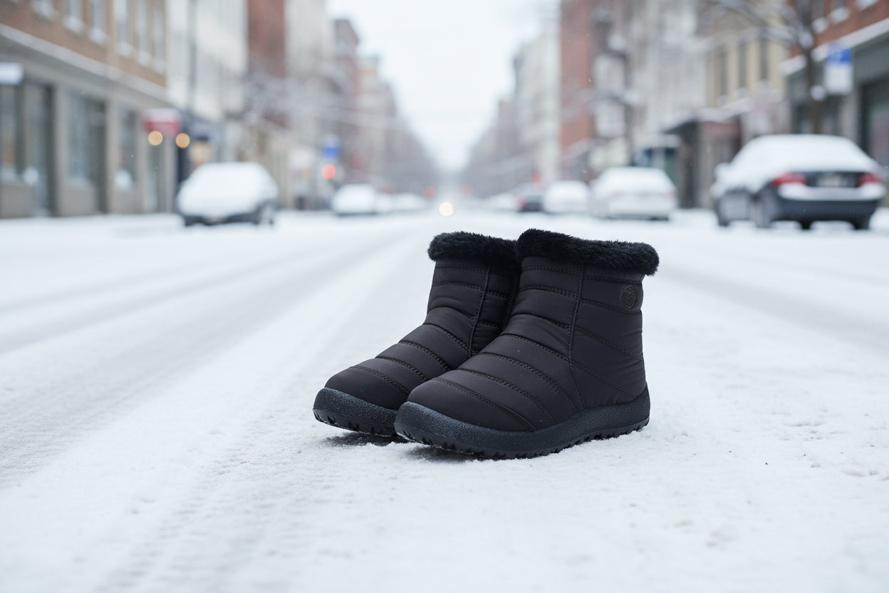 Women’s Thickened Cotton Snow Boots – Waterproof Warm Winter Boots - FitiqueFit