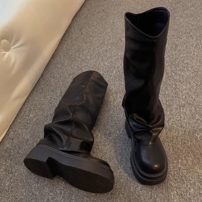 Women's Autumn New British Dress Autumn And Winter Boots Platform CJ