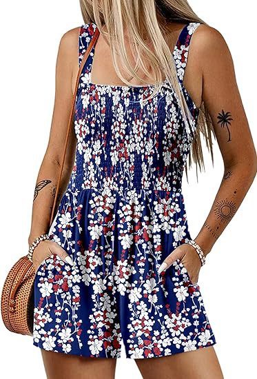 🌺 Floral Print Sleeveless Beach Jumpsuit FitiqueFit