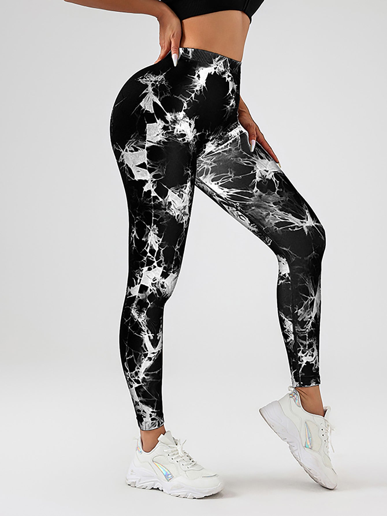 Tie-Dye Slimming Yoga Leggings – Butt Lifting Women's Yoga Pants FitiqueFit