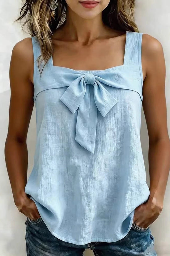 Women's Casual Square-Neck Sleeveless Tank Top 
