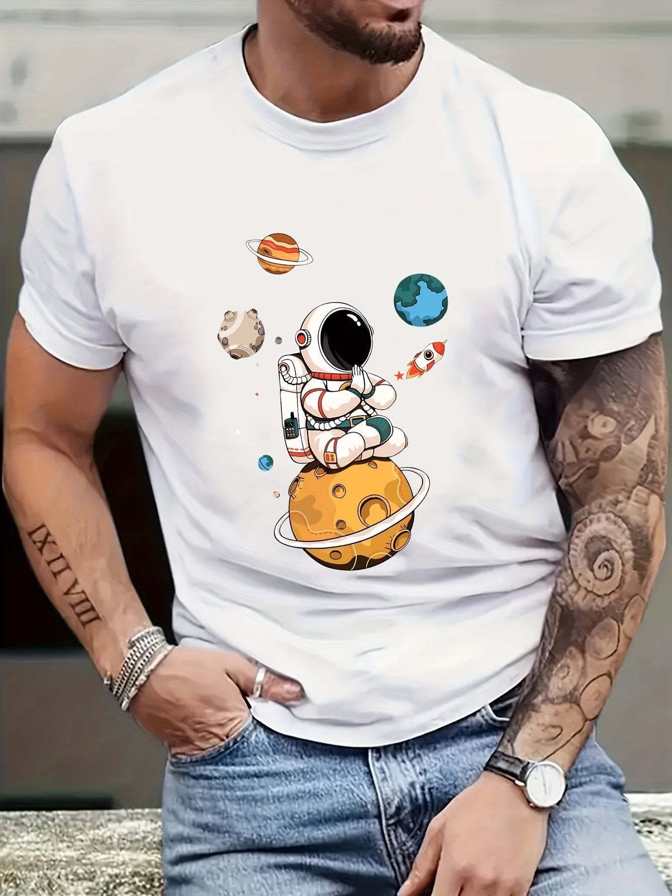 Men’s Astronaut Graphic T-Shirt CJ US