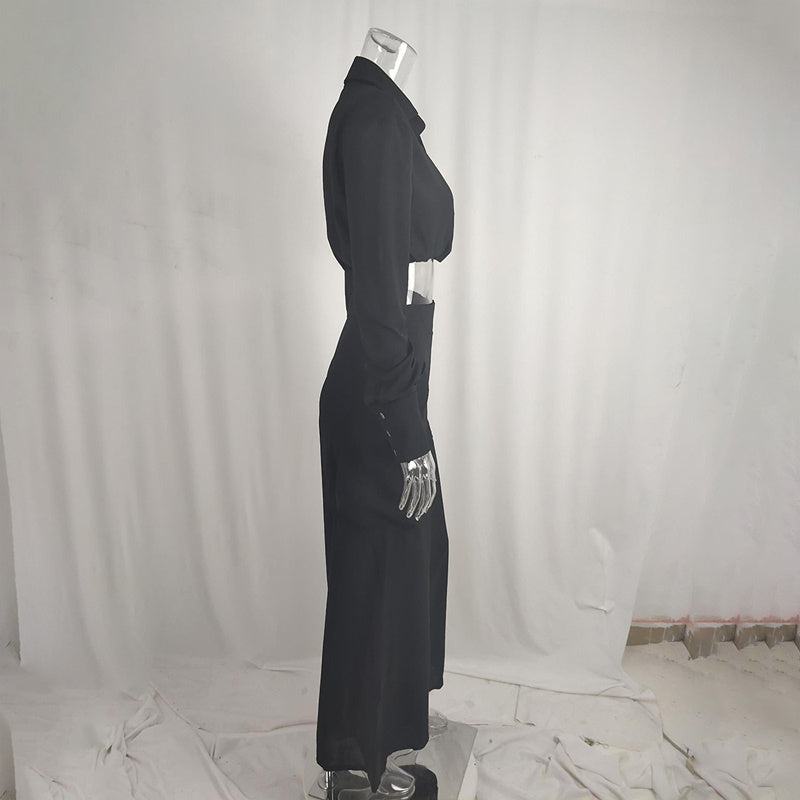 Women's Plus Size Wide Leg Elegant Pant Set CJ US