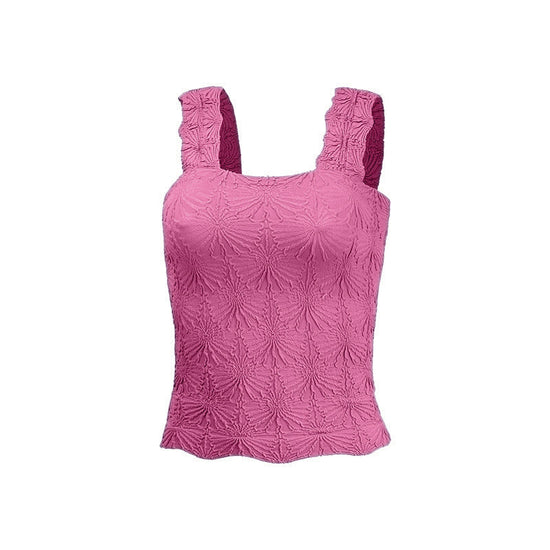SO ME Floral Jacquard Seamless Tank Top 