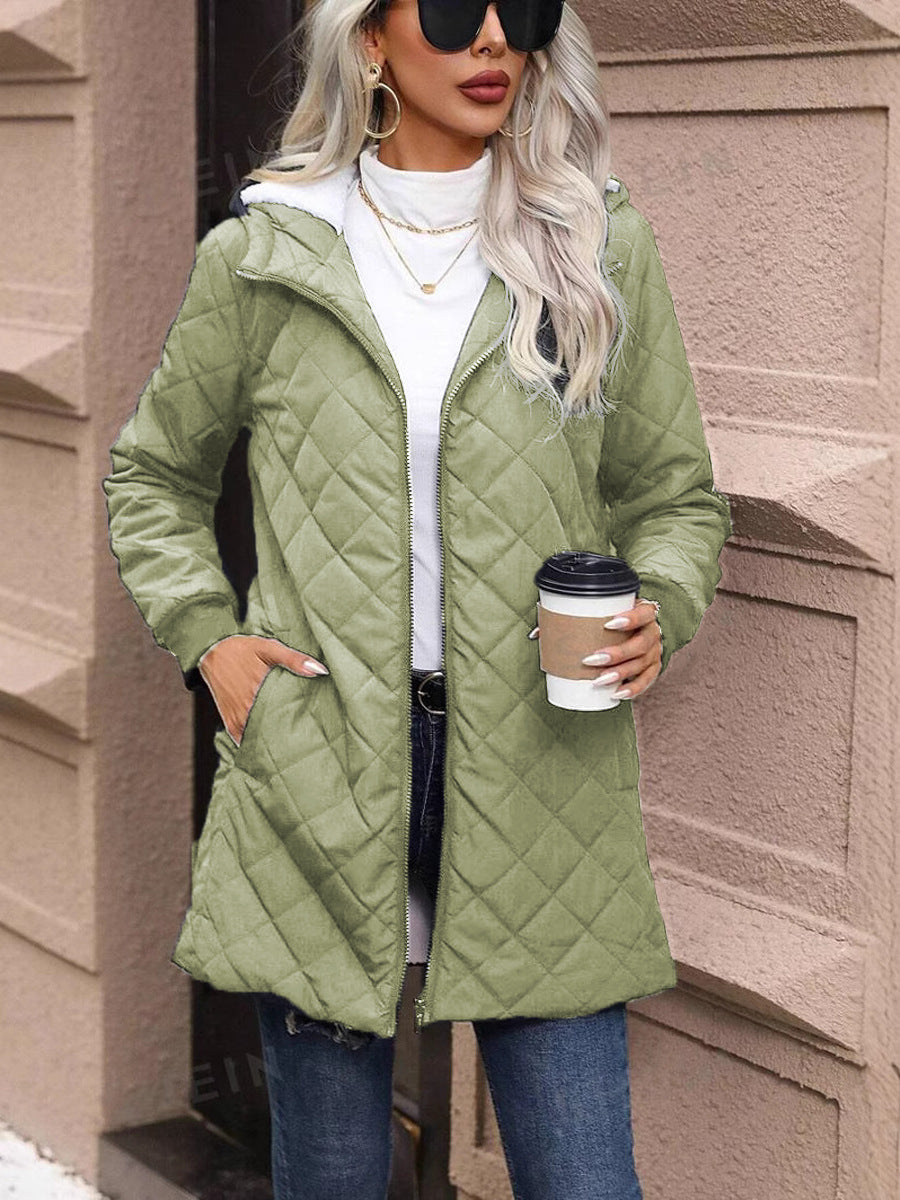 Women’s Cotton Jacket – Solid Color Lightweight Casual Outerwear 