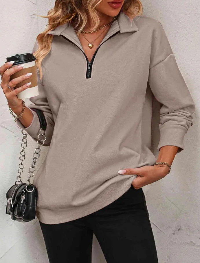 Women’s Zipper Turtleneck Pullover 