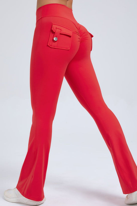 🖤 Women's High-Waisted Cargo Pocket Workout Leggings 