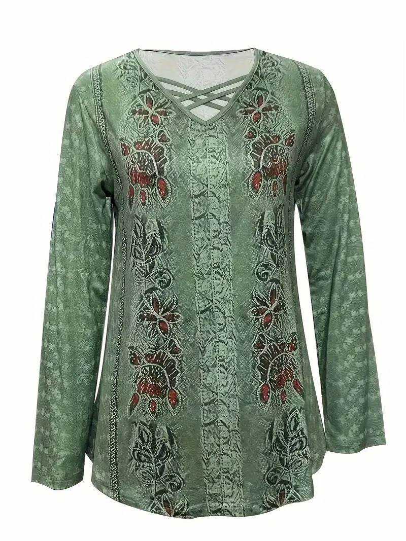 Women’s Lace Heart Print T-Shirt – Summer Short Sleeve Casual Top CJ