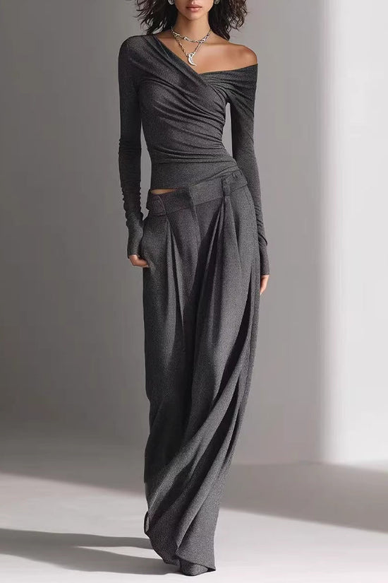 Women's Casual Long-Sleeve Pants Set 