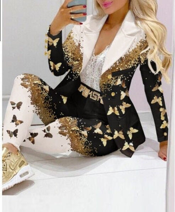 Butterfly Pants Suit