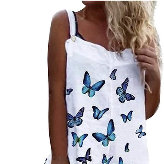Women’s Butterfly Print Overalls CJ US