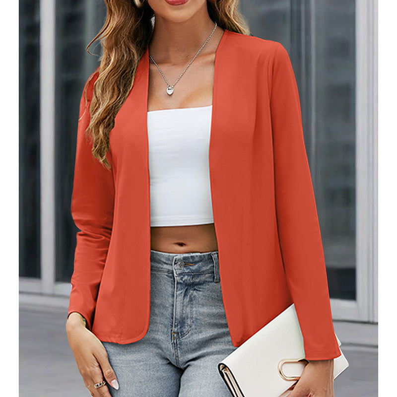 Women Plus Size Casual Blazer Open Front Long Sleeve Work Office Cardigan Jackets CJ US