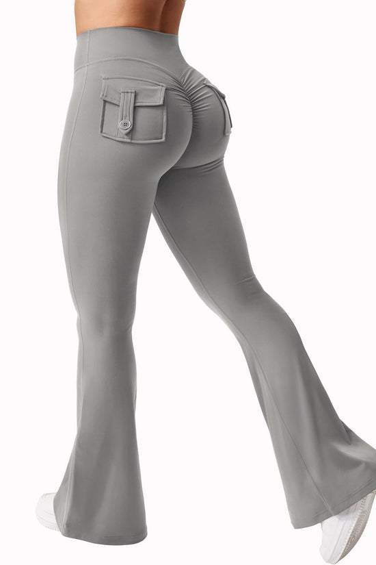 🖤 Women's High-Waisted Cargo Pocket Workout Leggings FitiqueFit