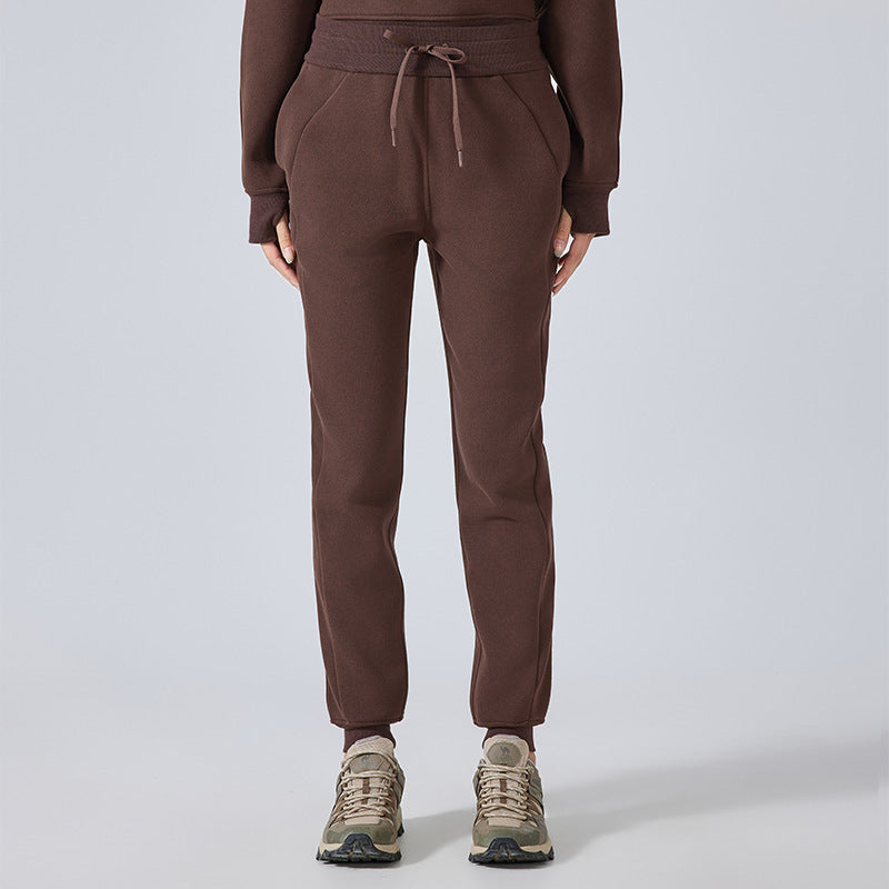 Fleece-lined Warm Leisure All-matching Track Sweatpants FitiqueFit