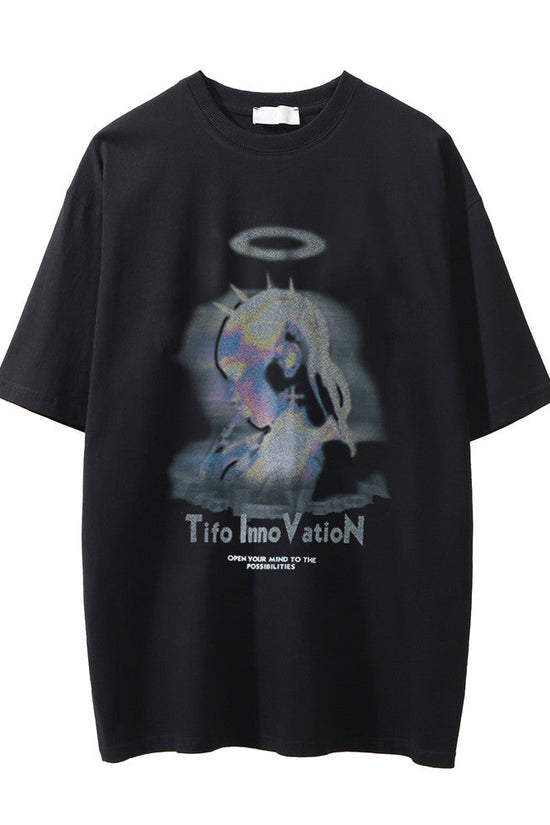 👕 Men's Printed Washed Distressed T-Shirt FitiqueFit