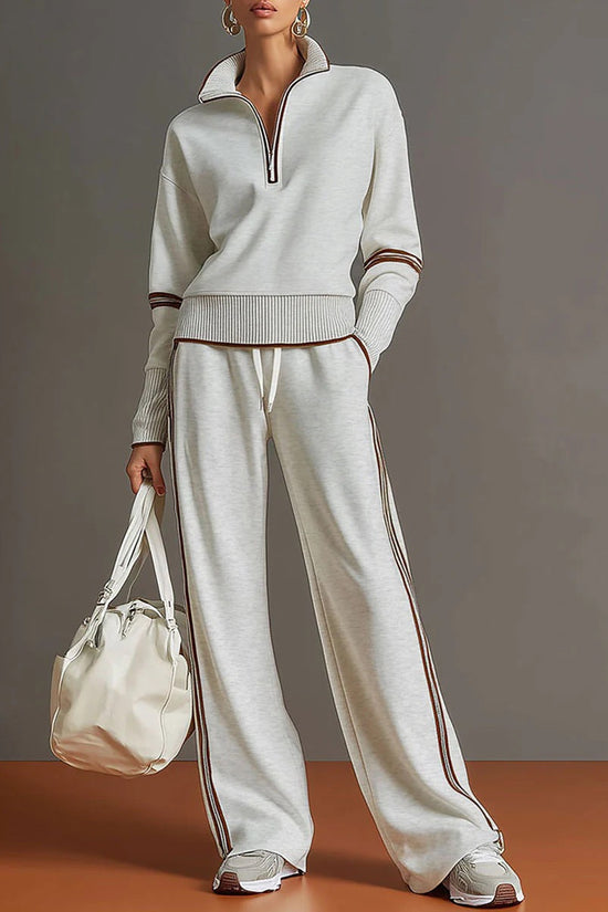 Women's Casual Fashionable Sports Long-Sleeve Suit 