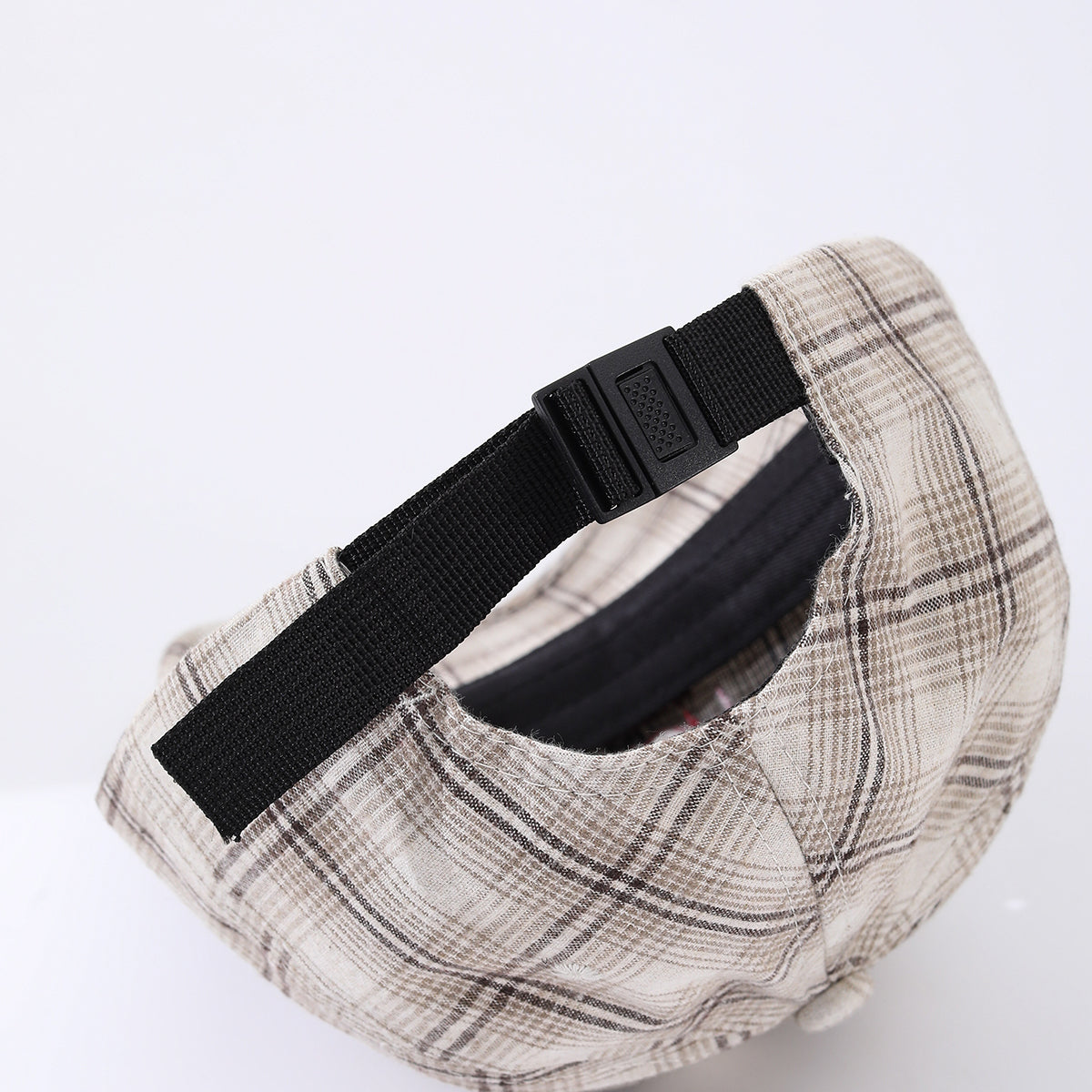 Striped Checkered Embroidered Letter Simple And Fashionable Baseball Cap Suitable For Daily Outdoor Outings And Travels 